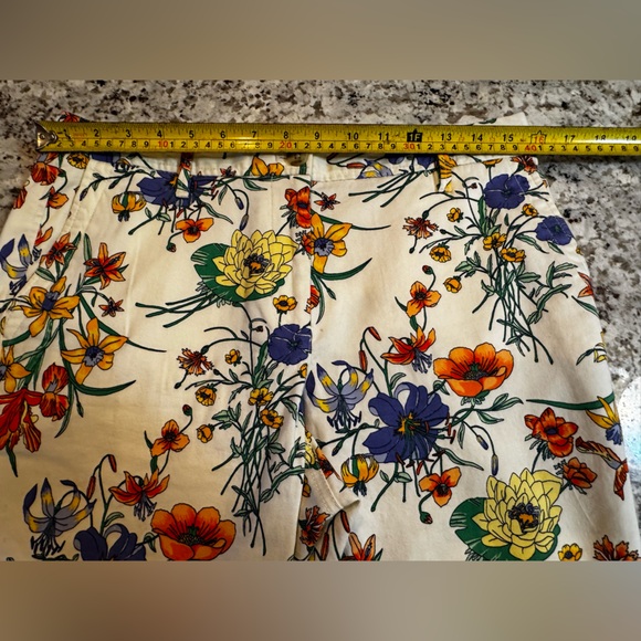 Talbots Floral Straight Leg Pants - Multicolor - Picture 6 of 9